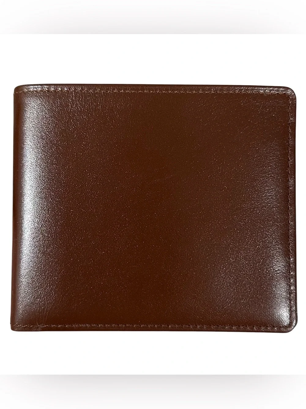 Burberry Brown Leather & Nova Check Men’s Bifold Wallet with Box